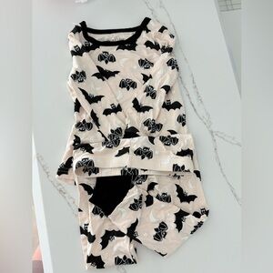 Caden Lane Black and Cream Pajama Set toddler 2T